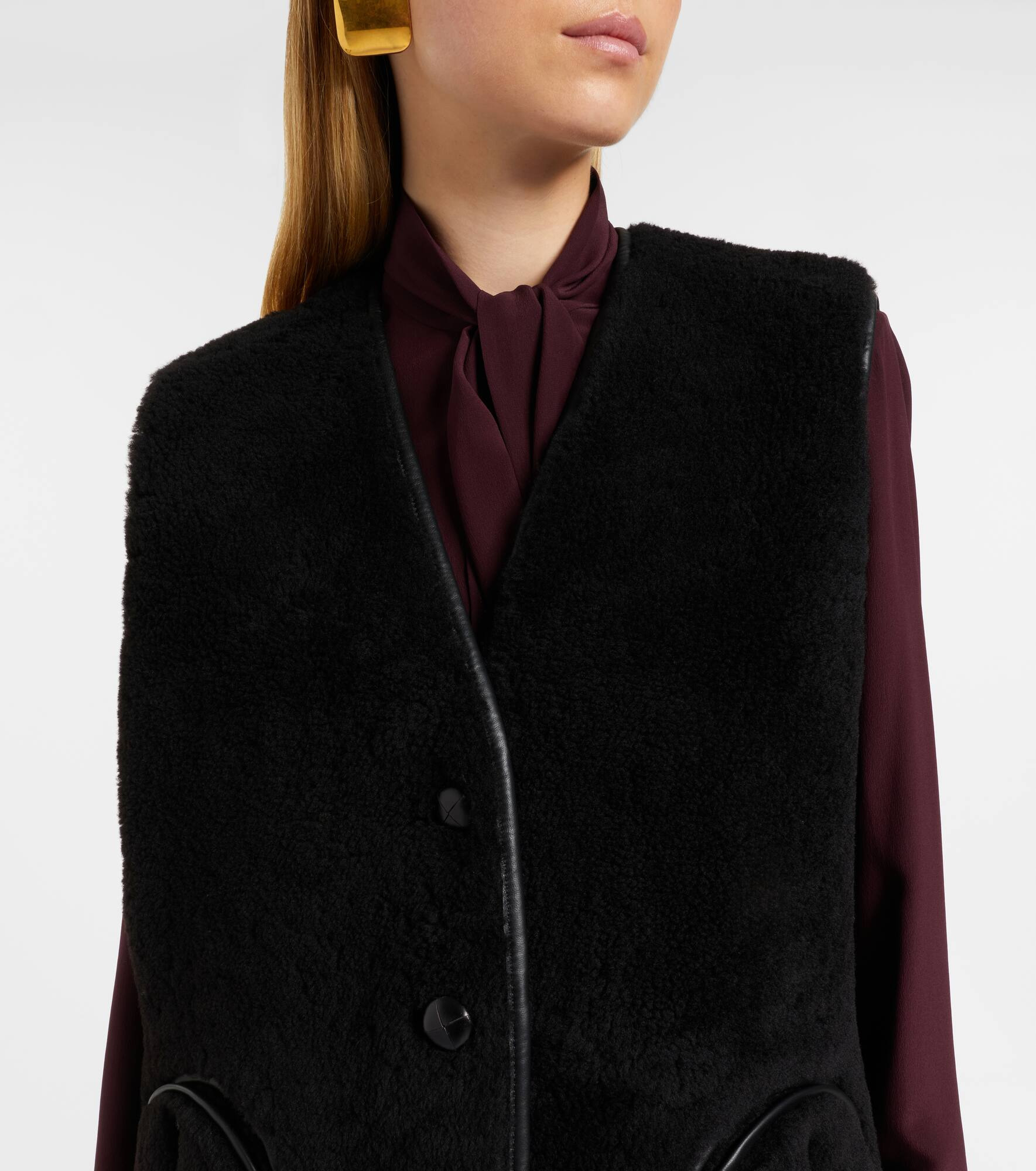 Gliss shearling vest - 4
