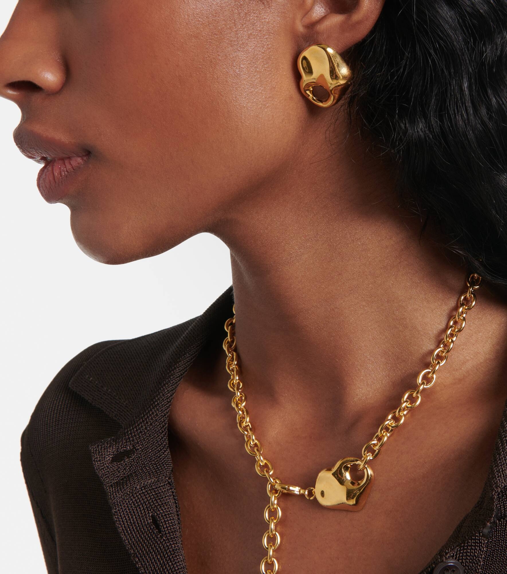 Logo cutout earrings - 6