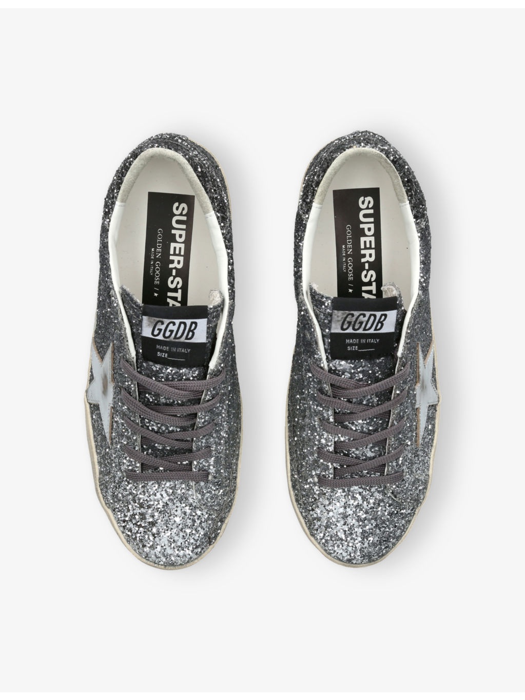 Super Star 60246 Glitter-Embellished Low-Top Trainers - 3