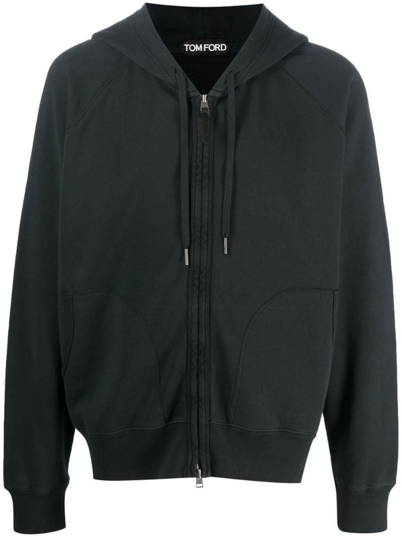 pouch-pocket zip hoodie 1