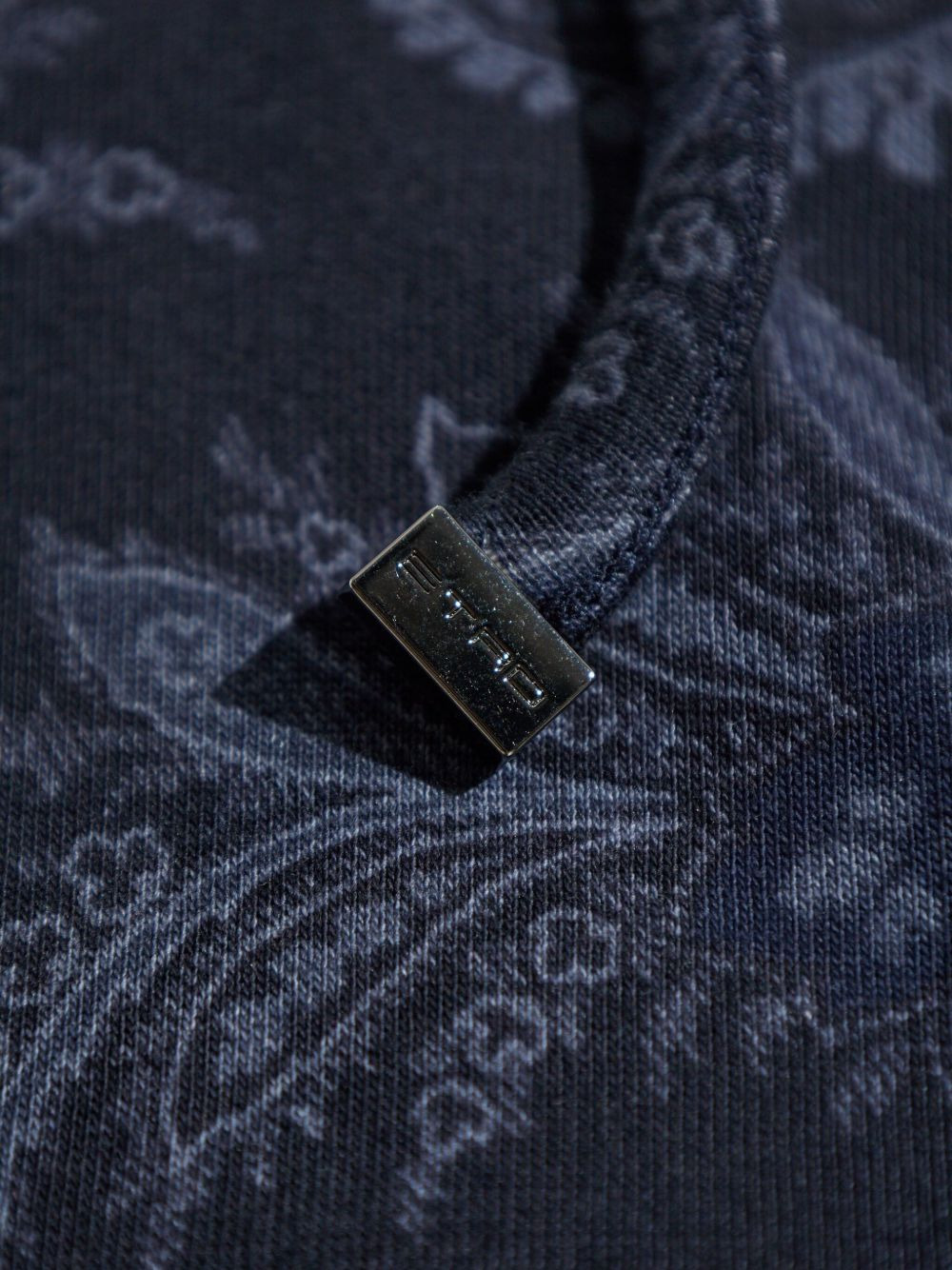 paisley-print zip-up hoodie - 5