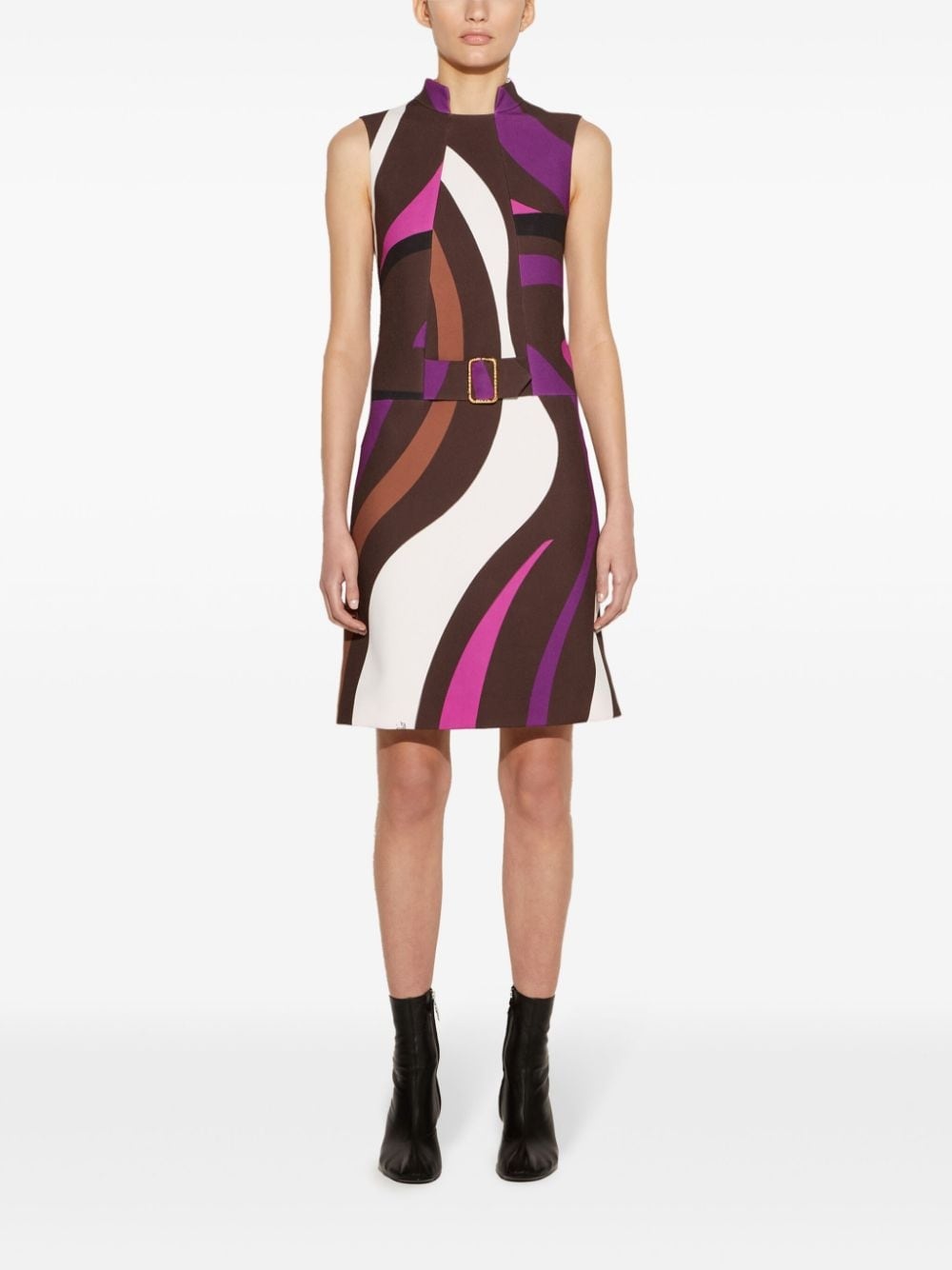 Marmo-print mini dress - 2