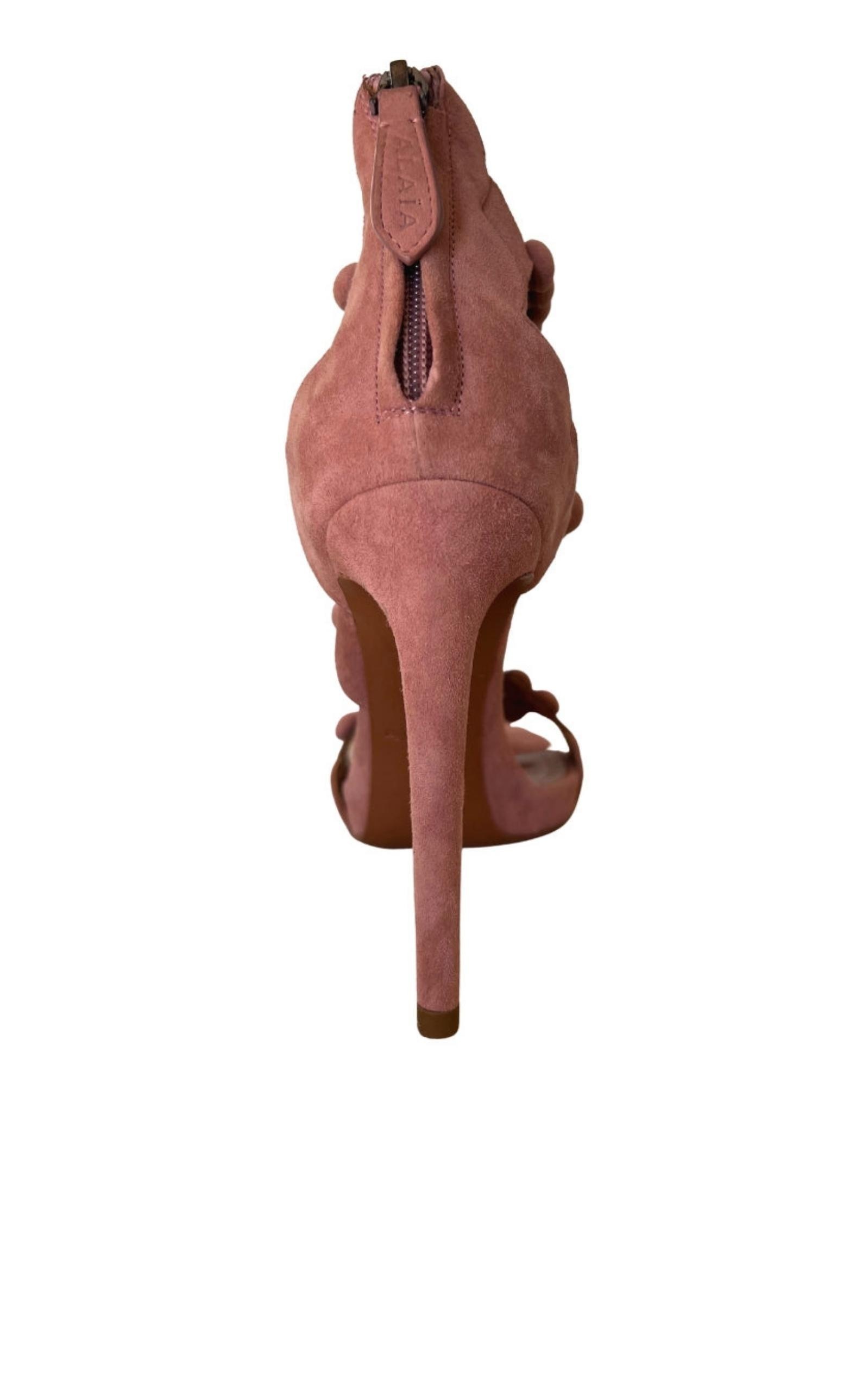Bombe Suede High Heel Sandals - 3