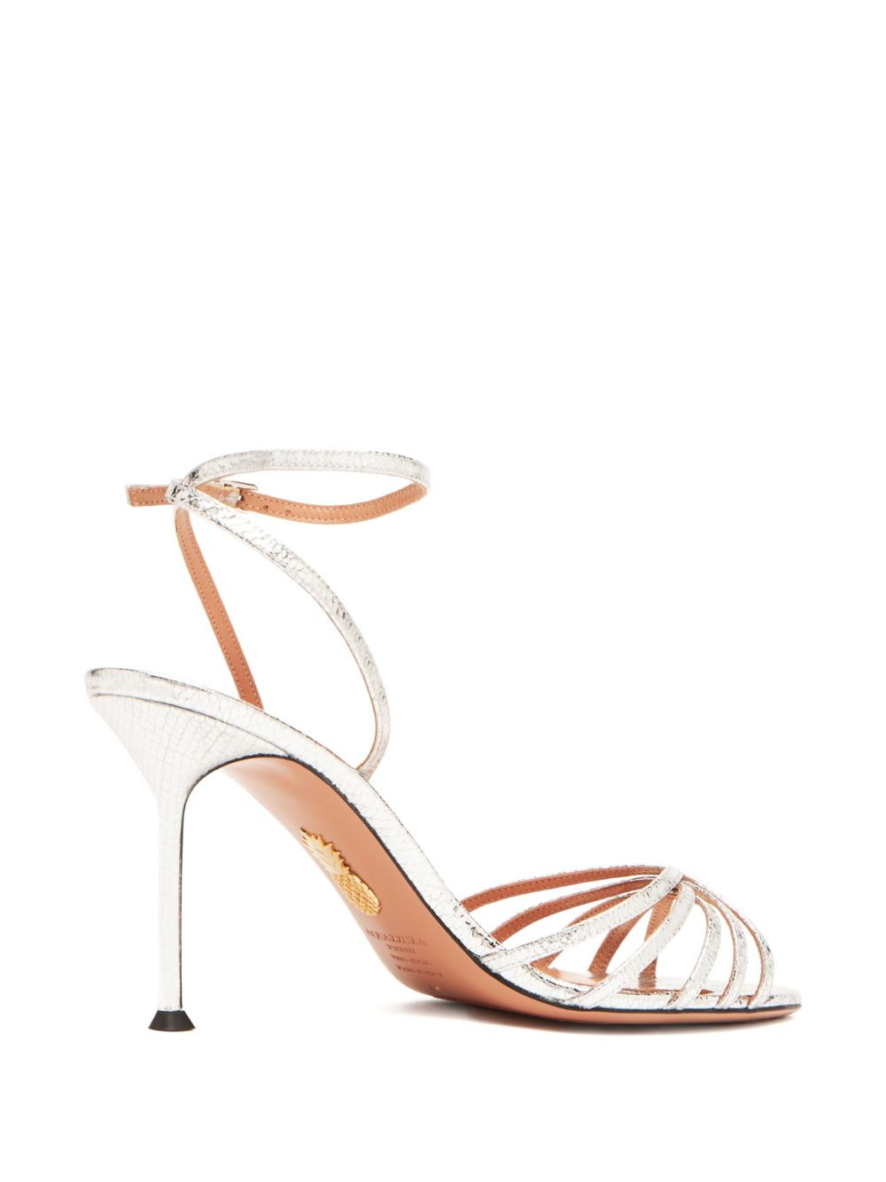 85mm leather sandals - 4