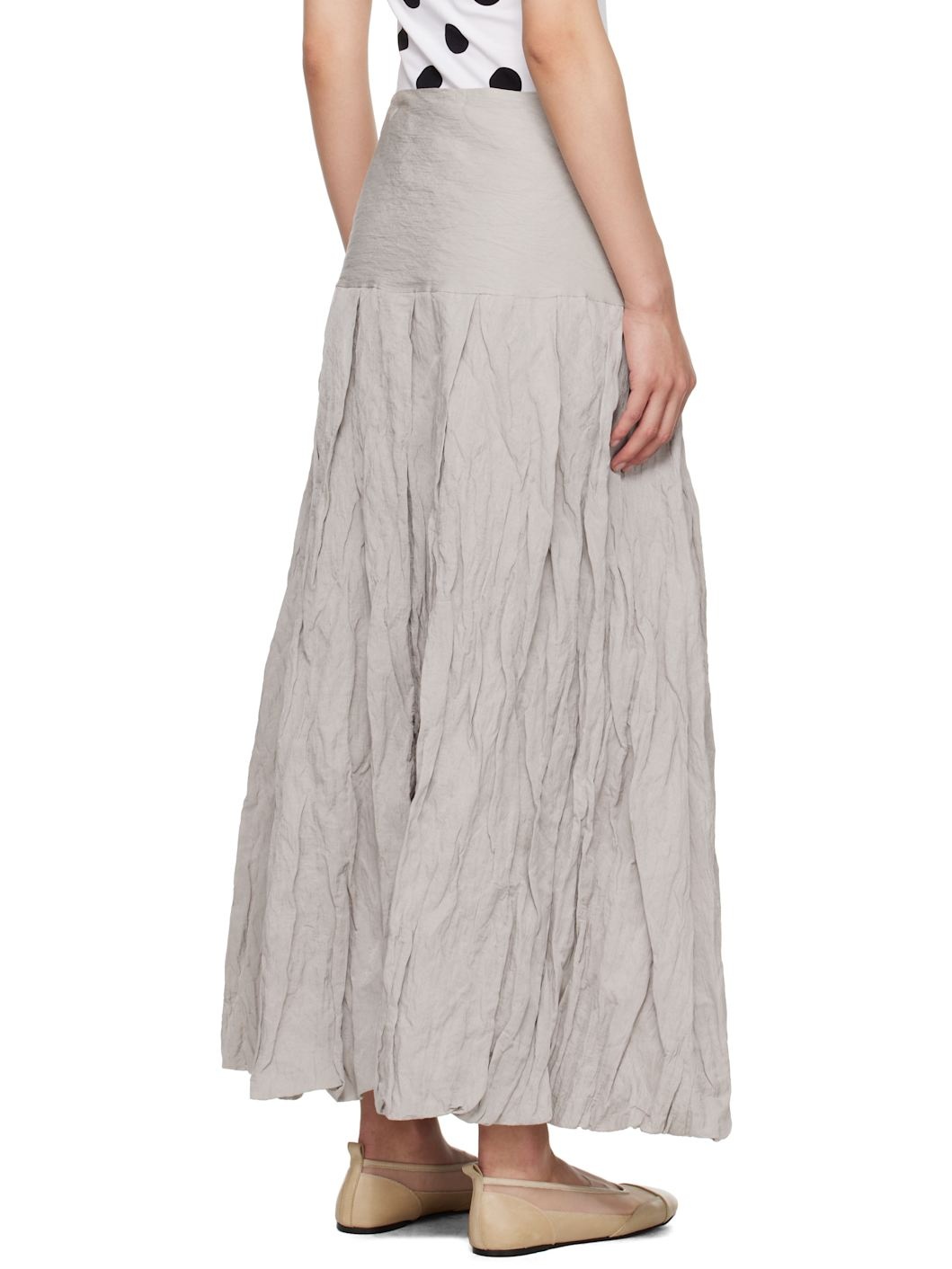 Gray Sluto Maxi Skirt - 3