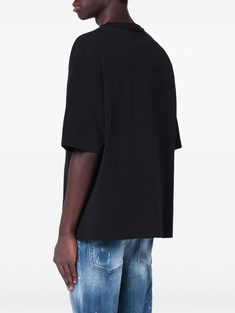 logo-print cotton t-shirt - 3