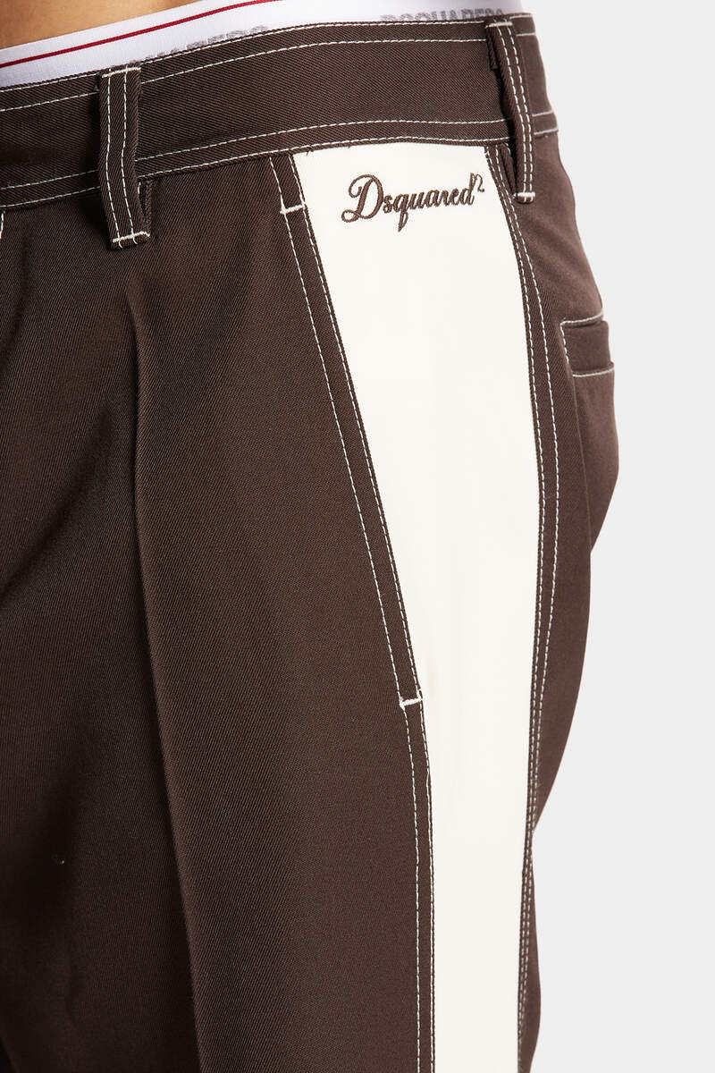 CONTRASTING STITCHING TROUSERS - 4