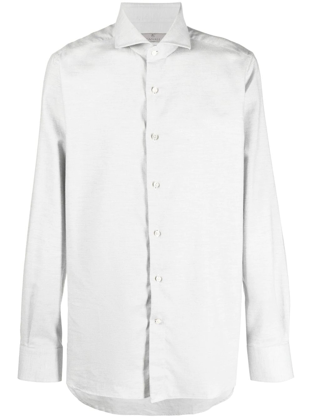 long-sleeve cotton-cashmere shirt - 1