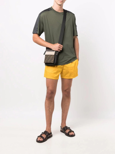 FENDI logo-tape detail track shorts outlook