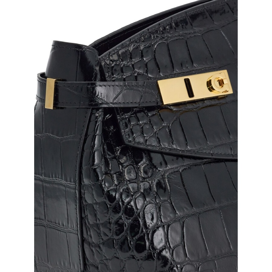 Ferragamo Hug Gancini-Buckled Calfskin Shoulder Bag - 5