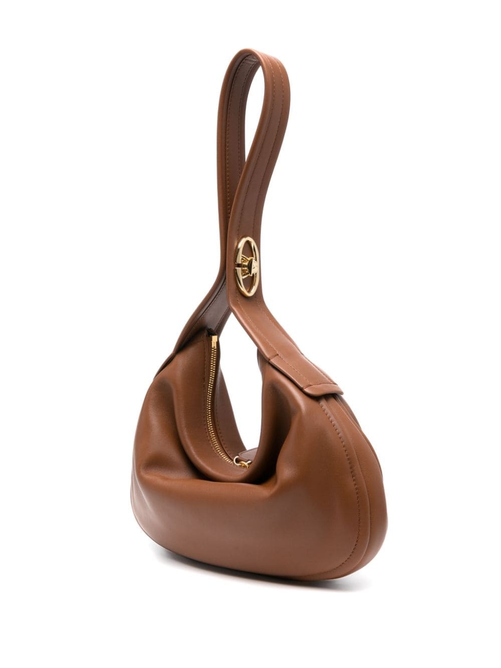 VLogo leather shoulder bag - 3