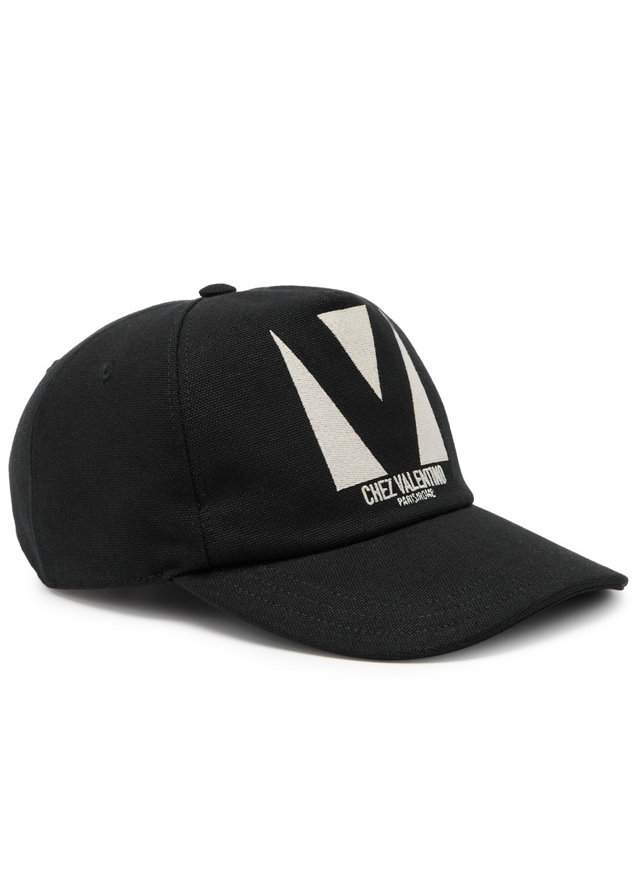 Valentino Garavani Logo-embroidered Cotton-canvas cap - 1