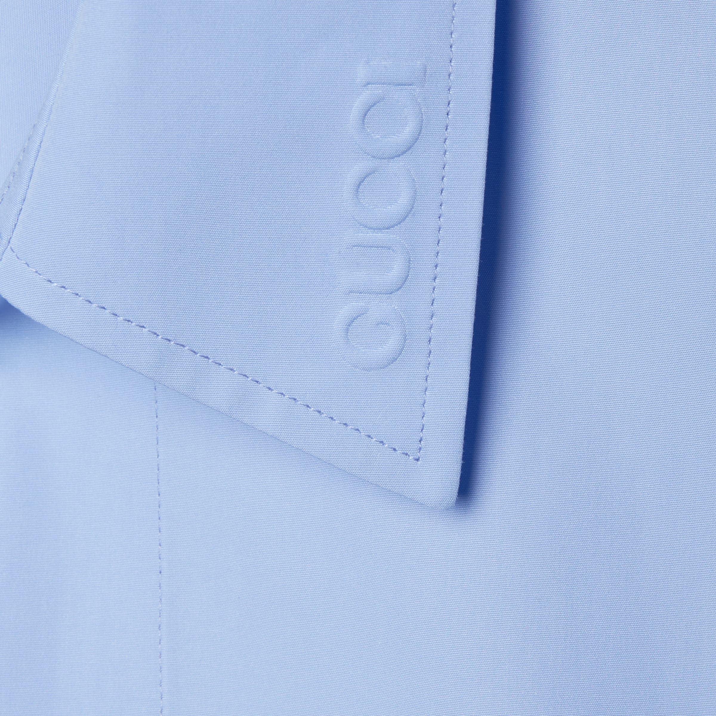 Embossed cotton poplin shirt - 7