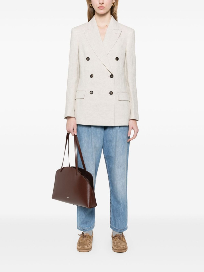 Brunello Cucinelli lurex-detailing blazer outlook