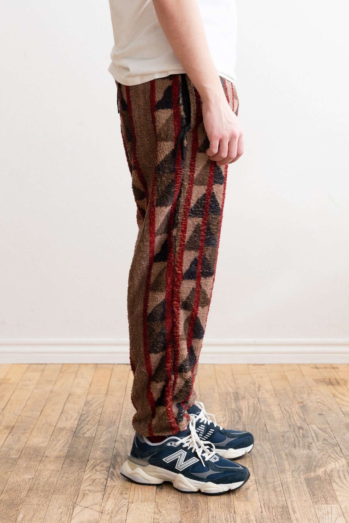 PUEBLO STRIPE FLEECE EASY PANTS - 3