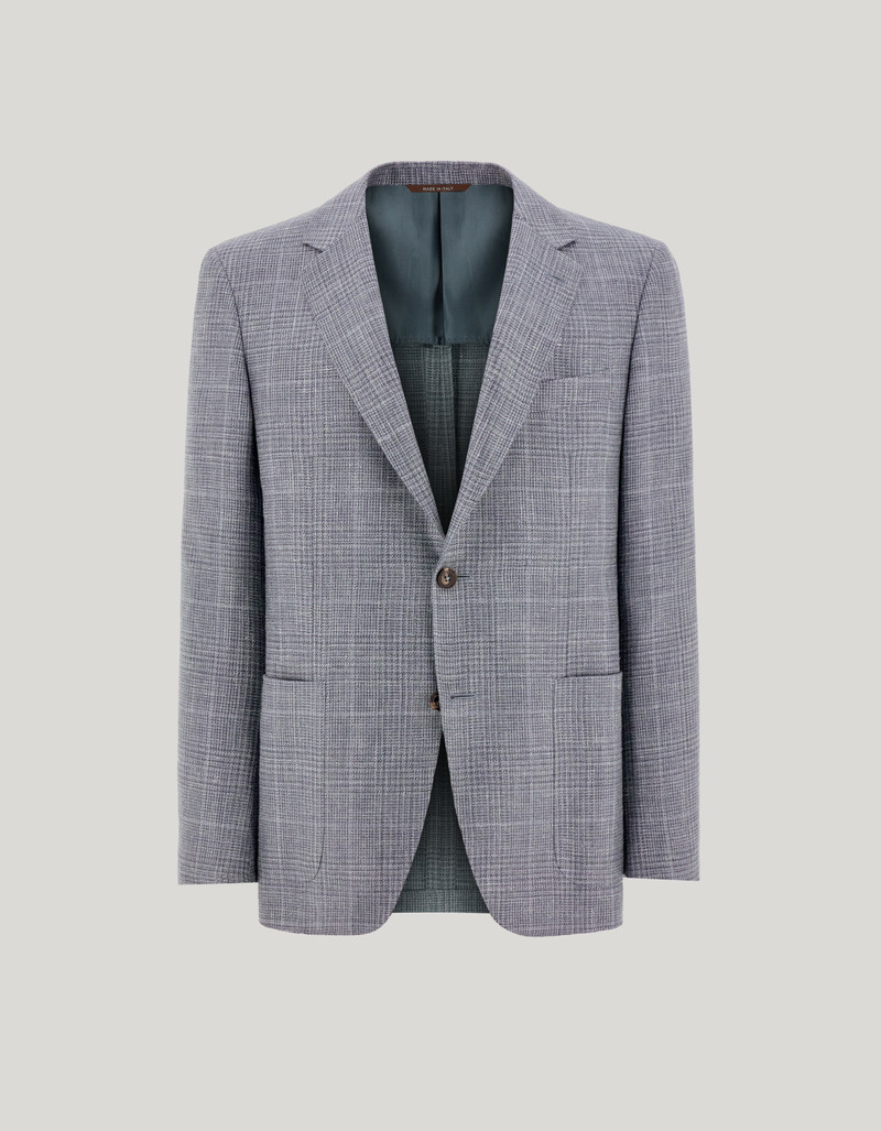 BRIANZA GREEN CASHMERE, LINEN AND SILK REGULAR-FIT JACKET 1