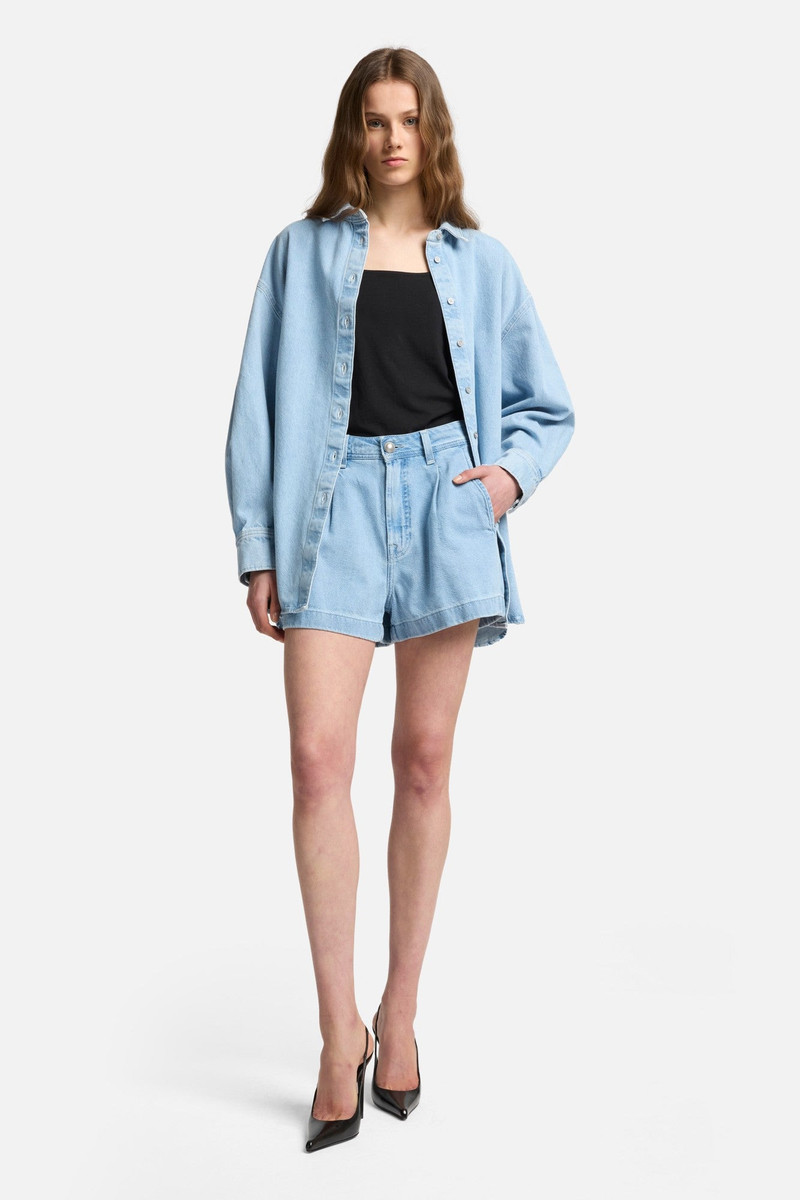 7 For All Mankind MANKIND Nina Relaxed Overshirt in Another Time outlook