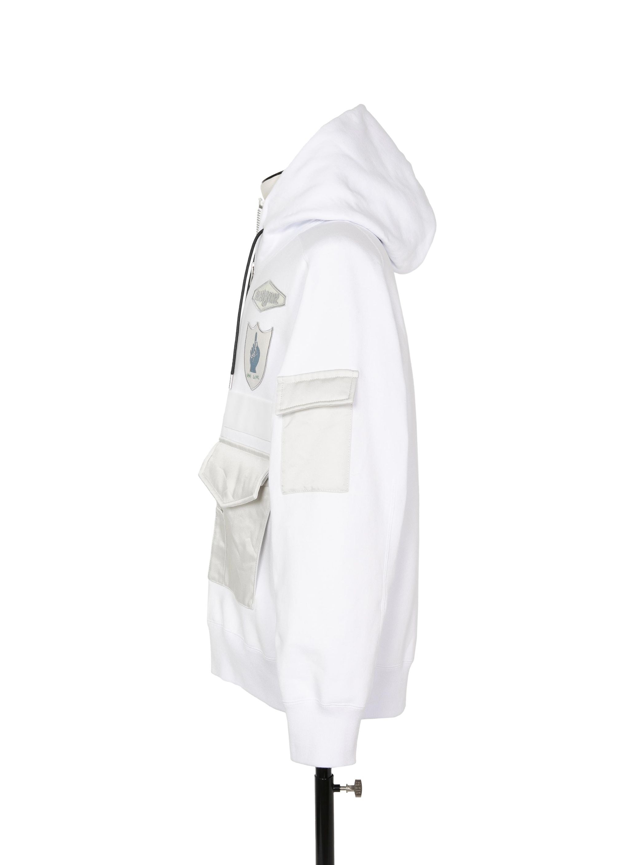 sacai x SPIEWAK Gonz Multi Patch Cotton Jersey Hoodie - 2