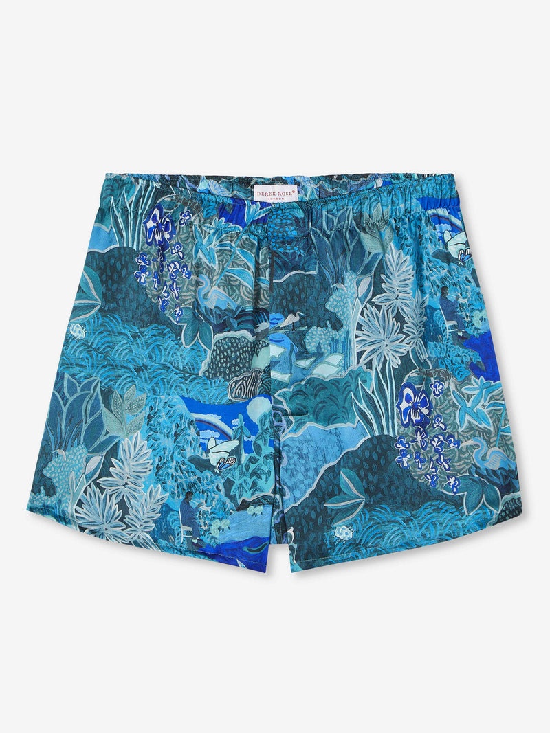 Men's Modern Fit Boxers Brindisi 86 Silk Satin Multi - 1