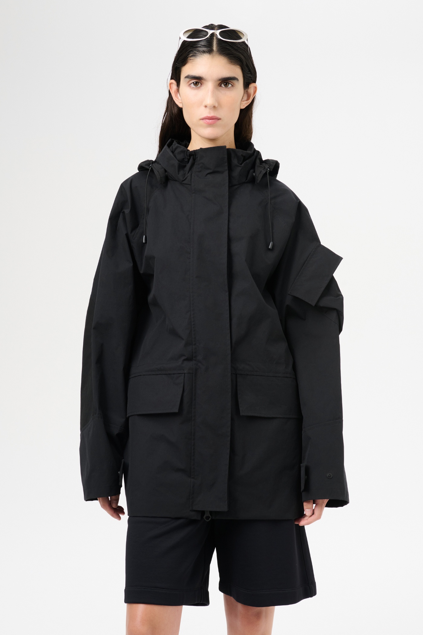 Deck Jacket Static Black Papyrus Poly - 3