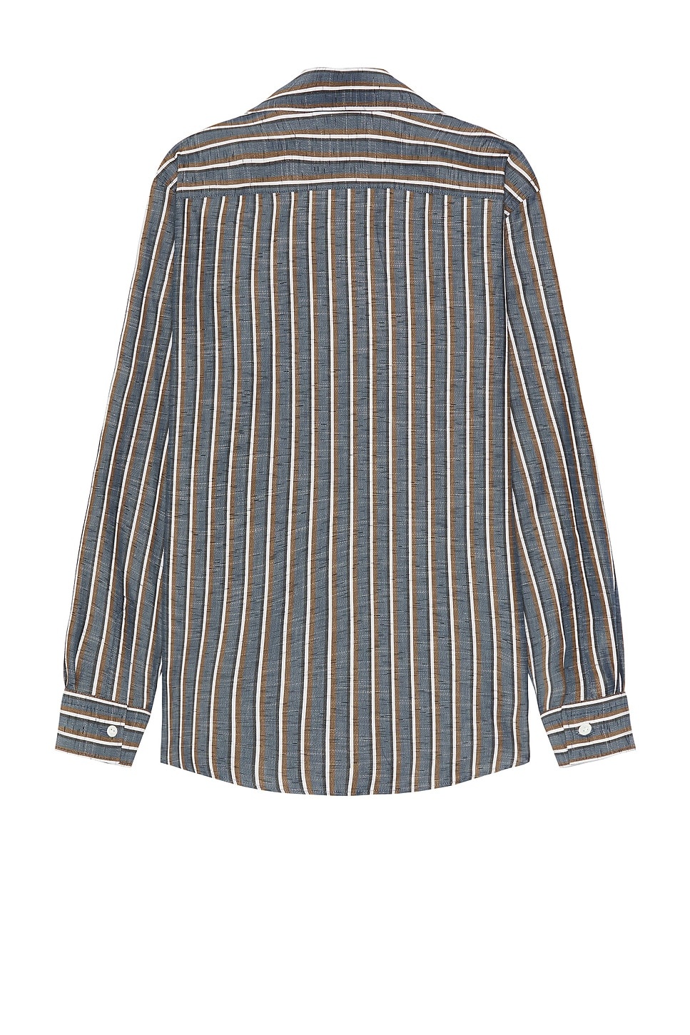 Bold Botton Linen Stripe Shirt - 2