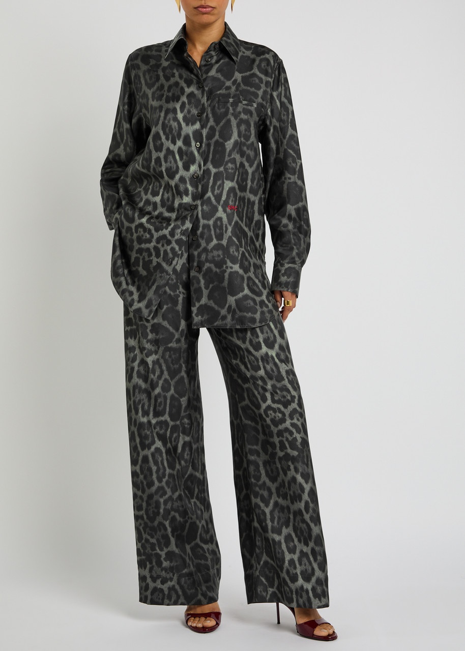 Stella Mccartney Leopard-print Silk Shirt - 4