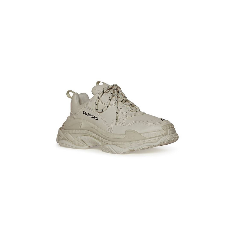BALENCIAGA Women's Triple S Sneaker in Beige outlook