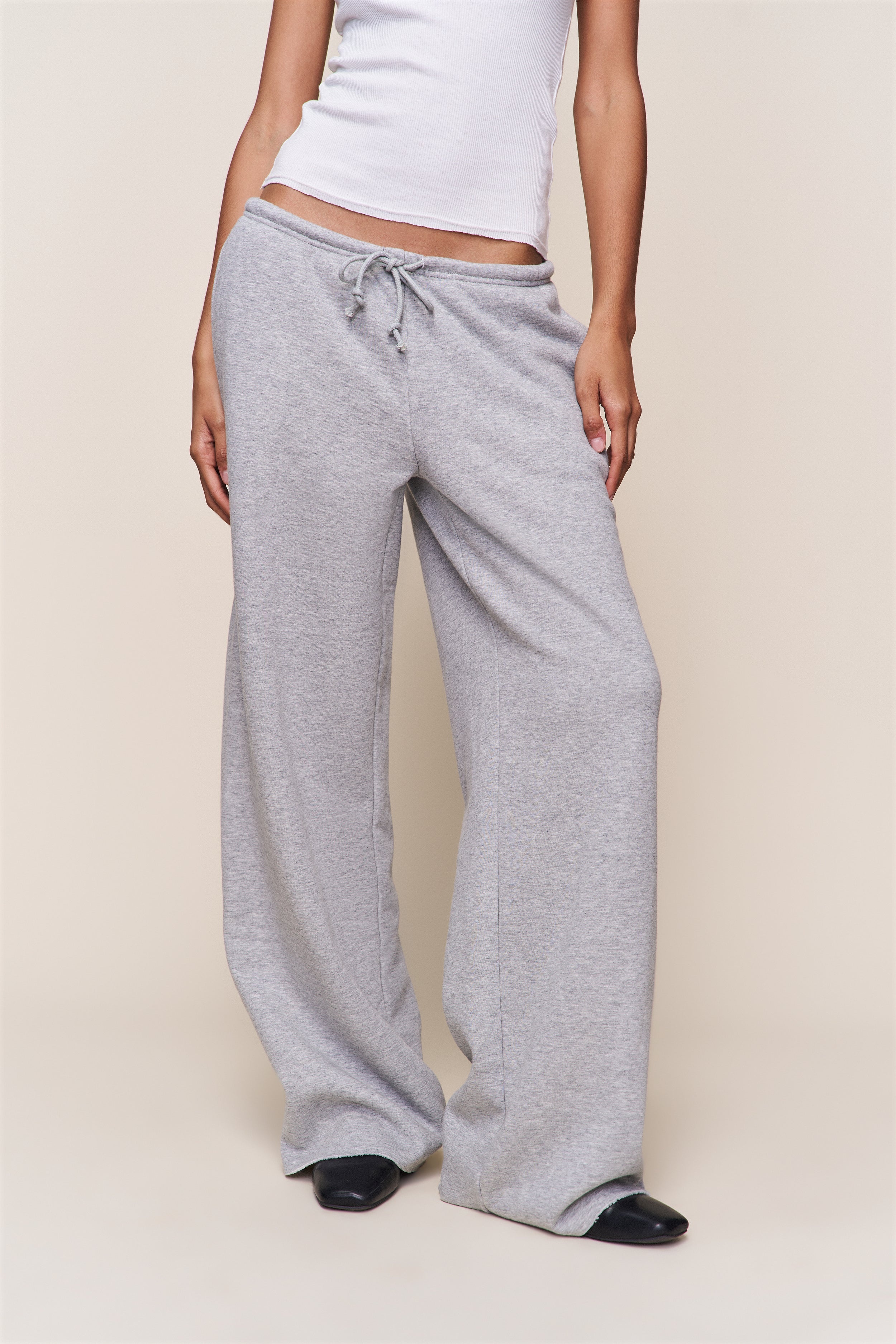 DRAWSTRING FLEECE PANT - 5