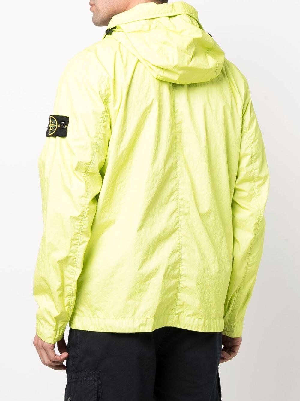 logo patch hooded jacket - 4