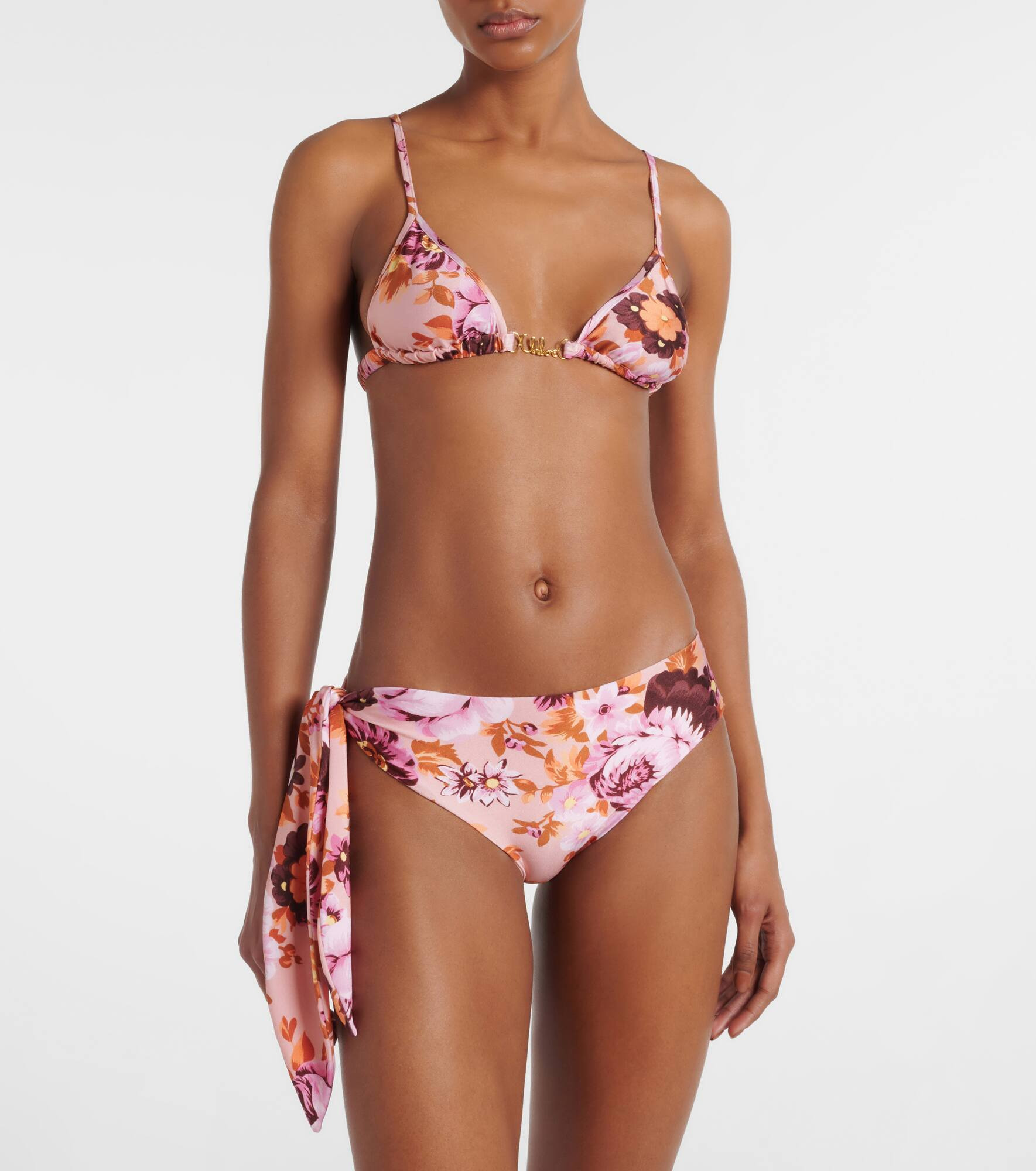 Floral low-rise bikini bottoms - 2