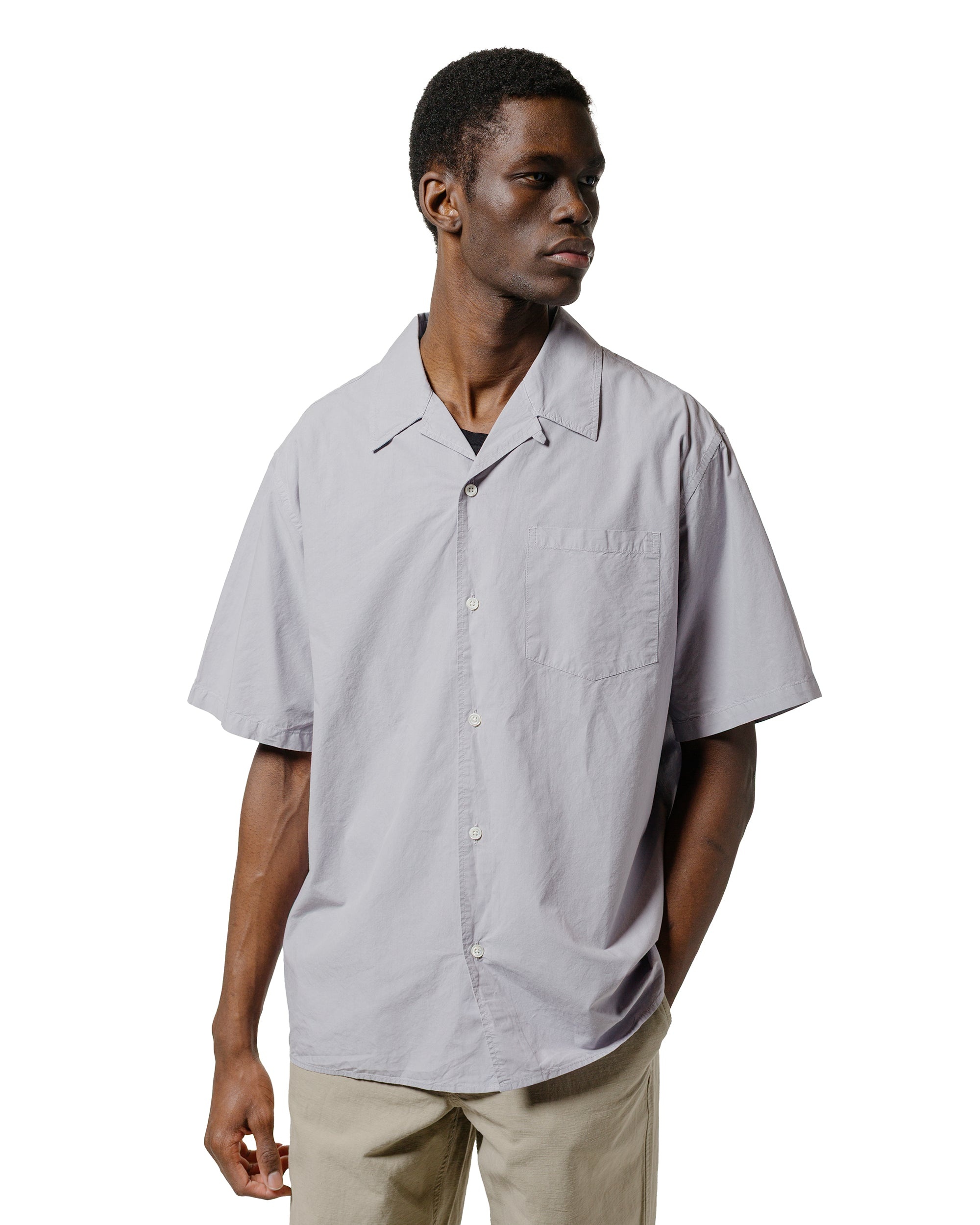 Carsten Cotton Tencel Shirt Crocus Purple - 2