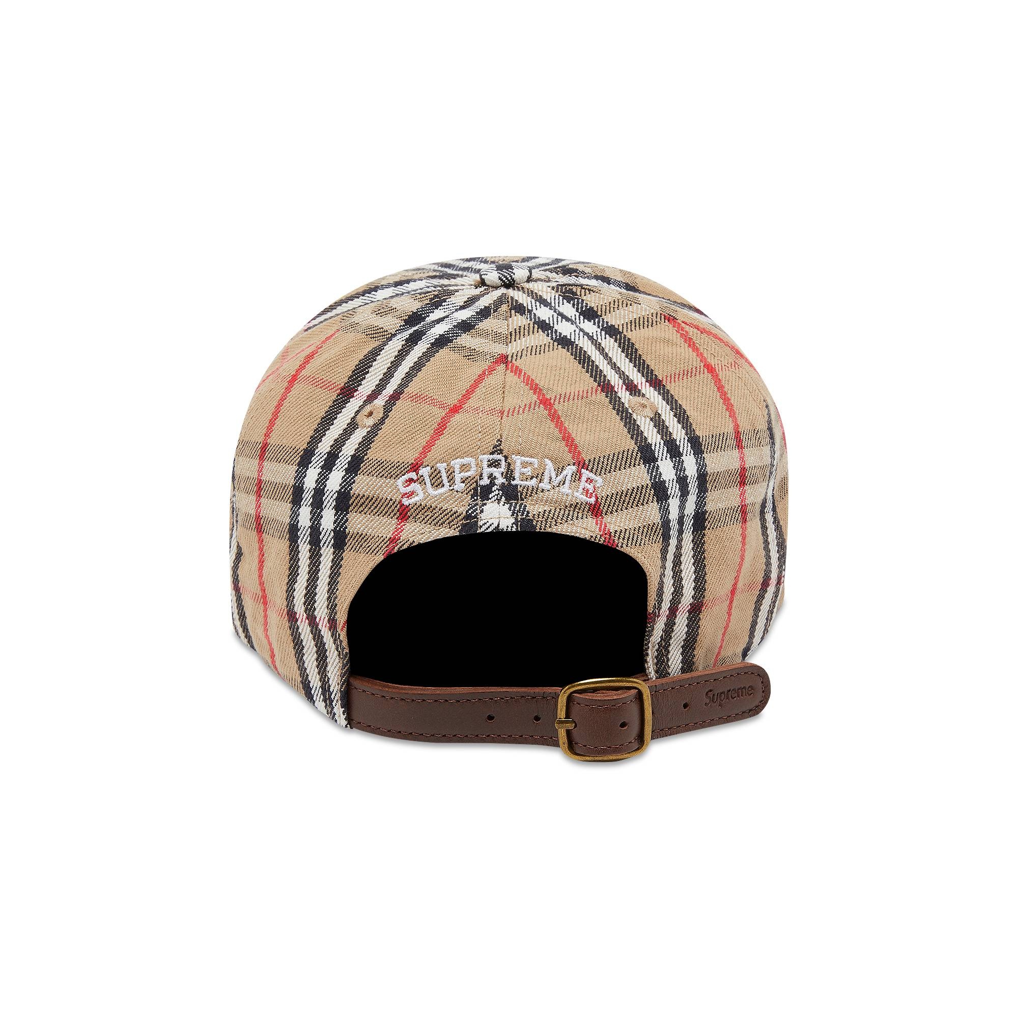 帽子 Supreme Burberry Denim 6 Panel Beige Supreme Burberry Denim 6-Panel (SS22) - $88