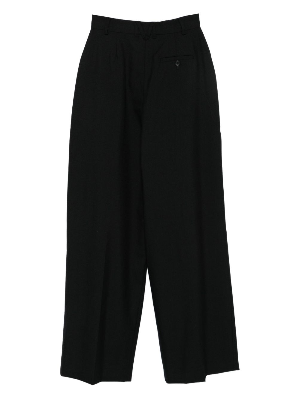 back-pocket pleated trousers - 2