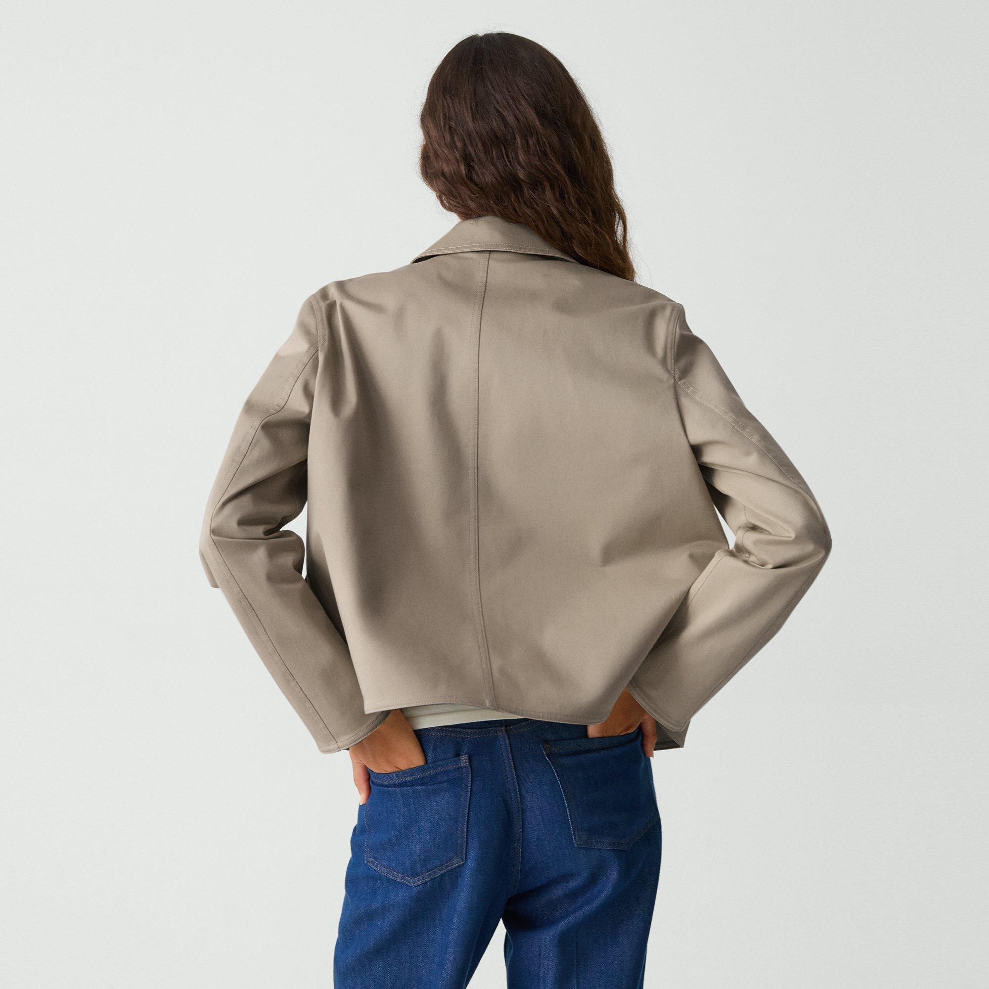 Boxy Jacket in Cotton Gabardine - 4