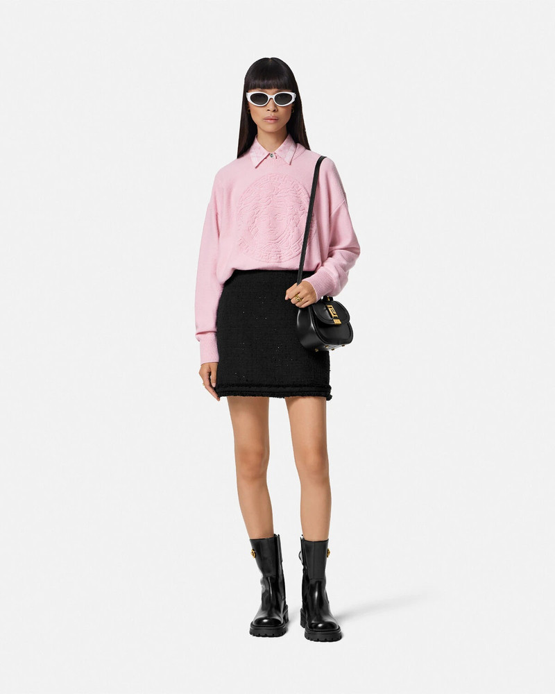 VERSACE Medusa Wool-Blend Knit Towel Sweater outlook