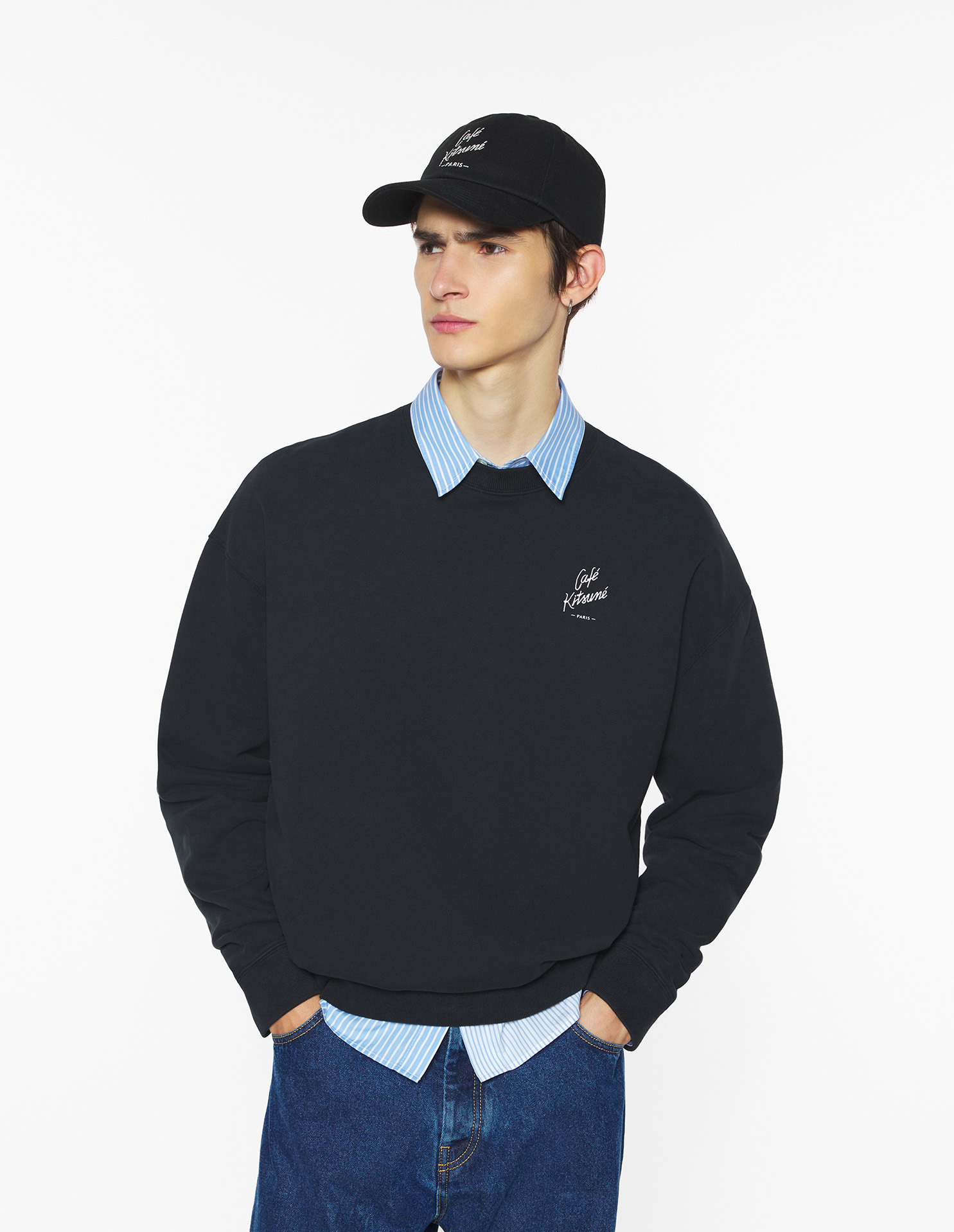 CAFE KITSUNE RELAX SWEATSHIRT - 6