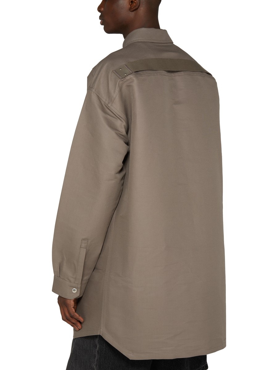 Woven oversized outershirt jacket - 5