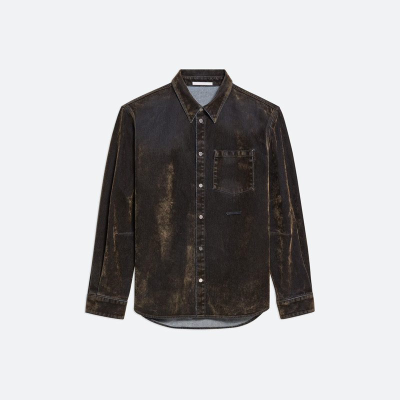 CURVED CLASSIC FLOCKED SHIRT 1