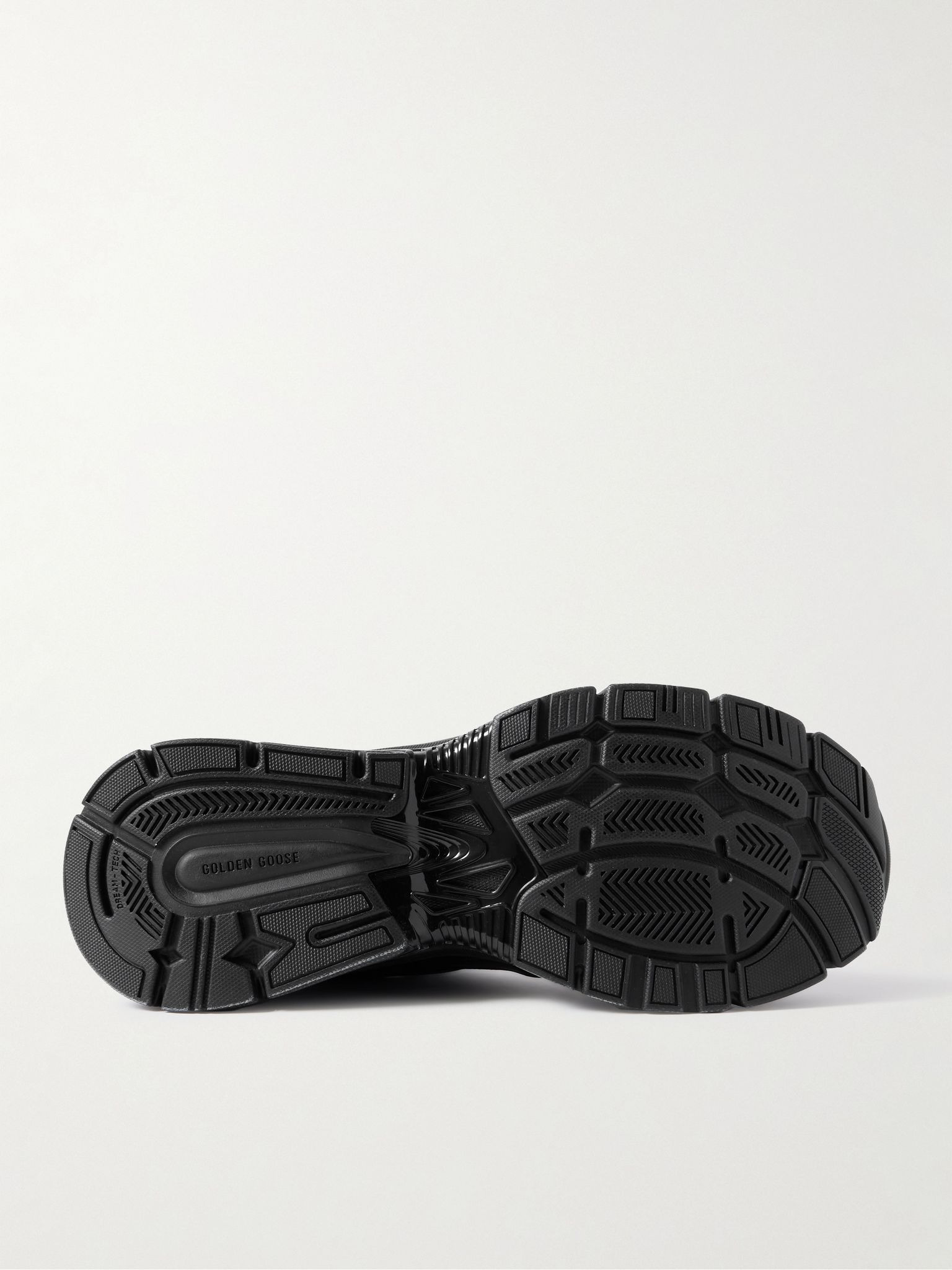 Lightstar Rubber-Trimmed Leather and Mesh Sneakers Black - 3