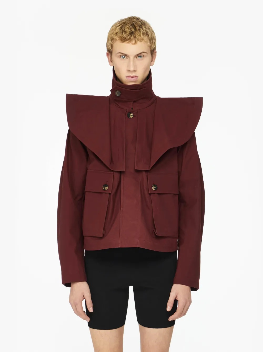 OVERSIZED COLLAR TRENCH JACKET - 2