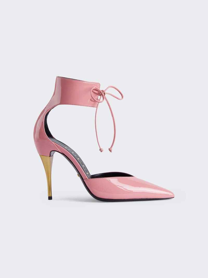 ankle-cuff leather pumps - 1