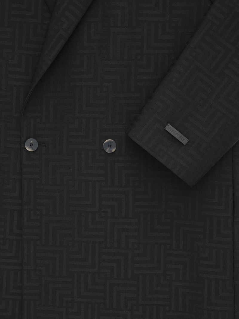 Wool Jacquard Classic Overcoat 4