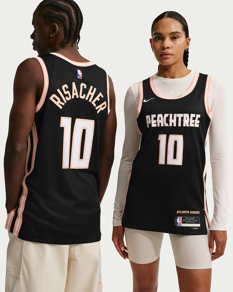 Zaccharie Risacher Atlanta Hawks City Edition Men's Nike NBA Swingman Jersey 1