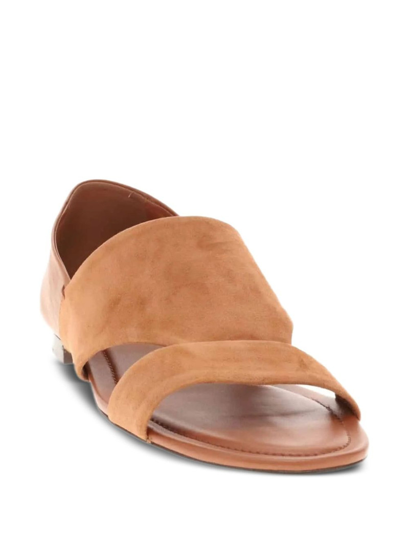 Tod's leather suede sandals outlook