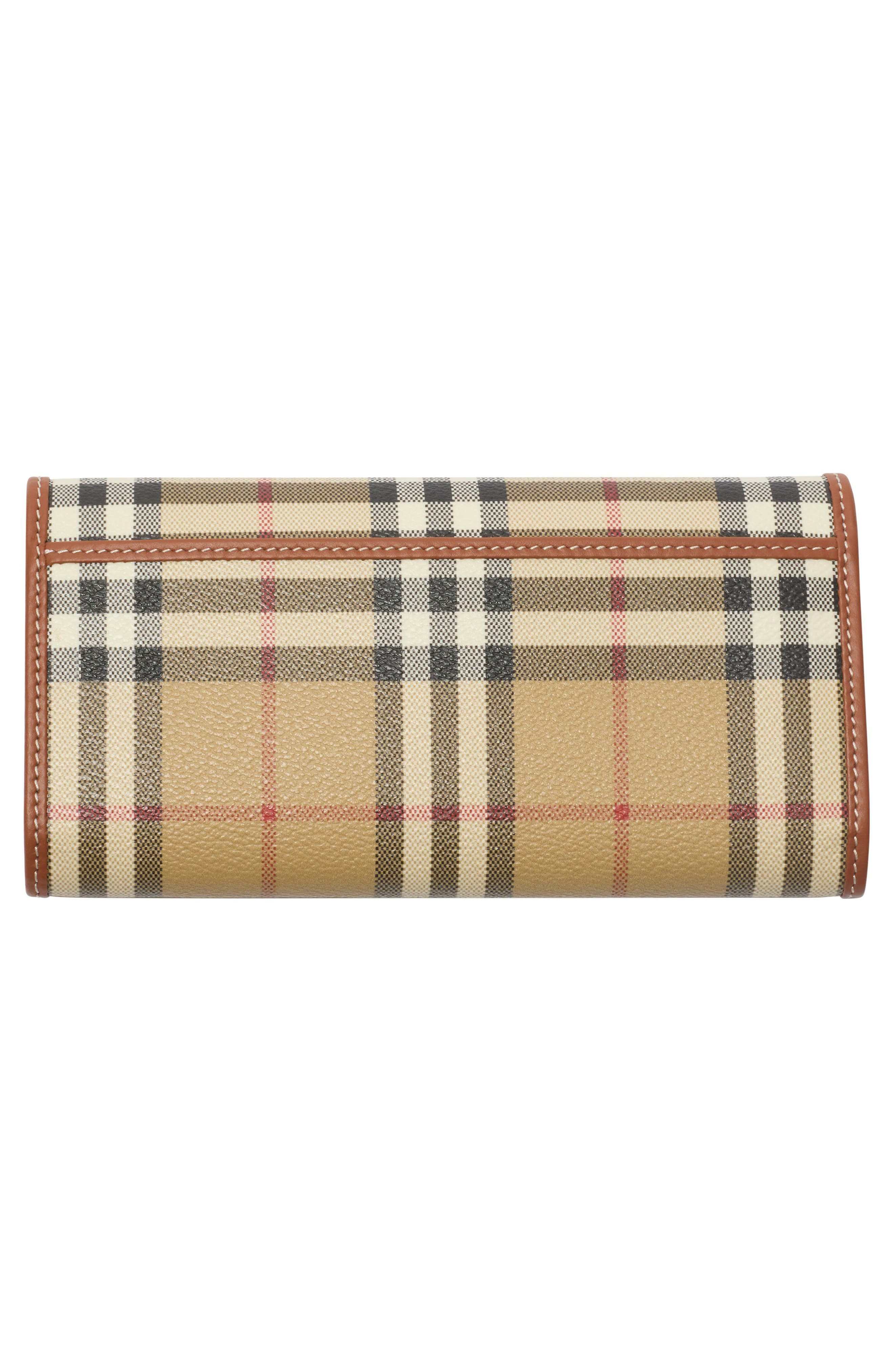 burberry Halton Check Continental Wallet in Archive Beige at Nordstrom - 4