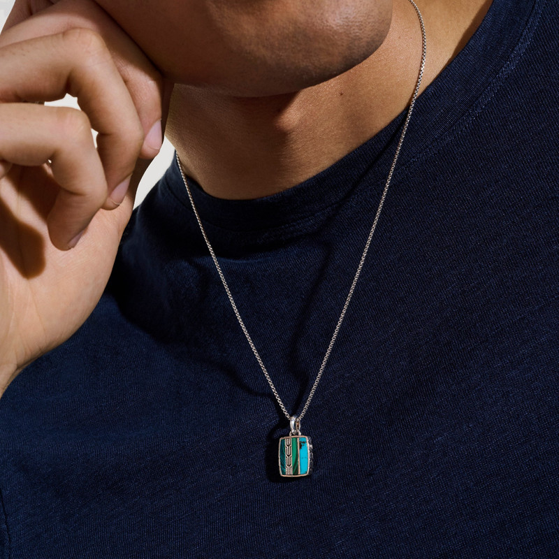 Icon 50 Necklace, Sterling Silver, Hardstones 4
