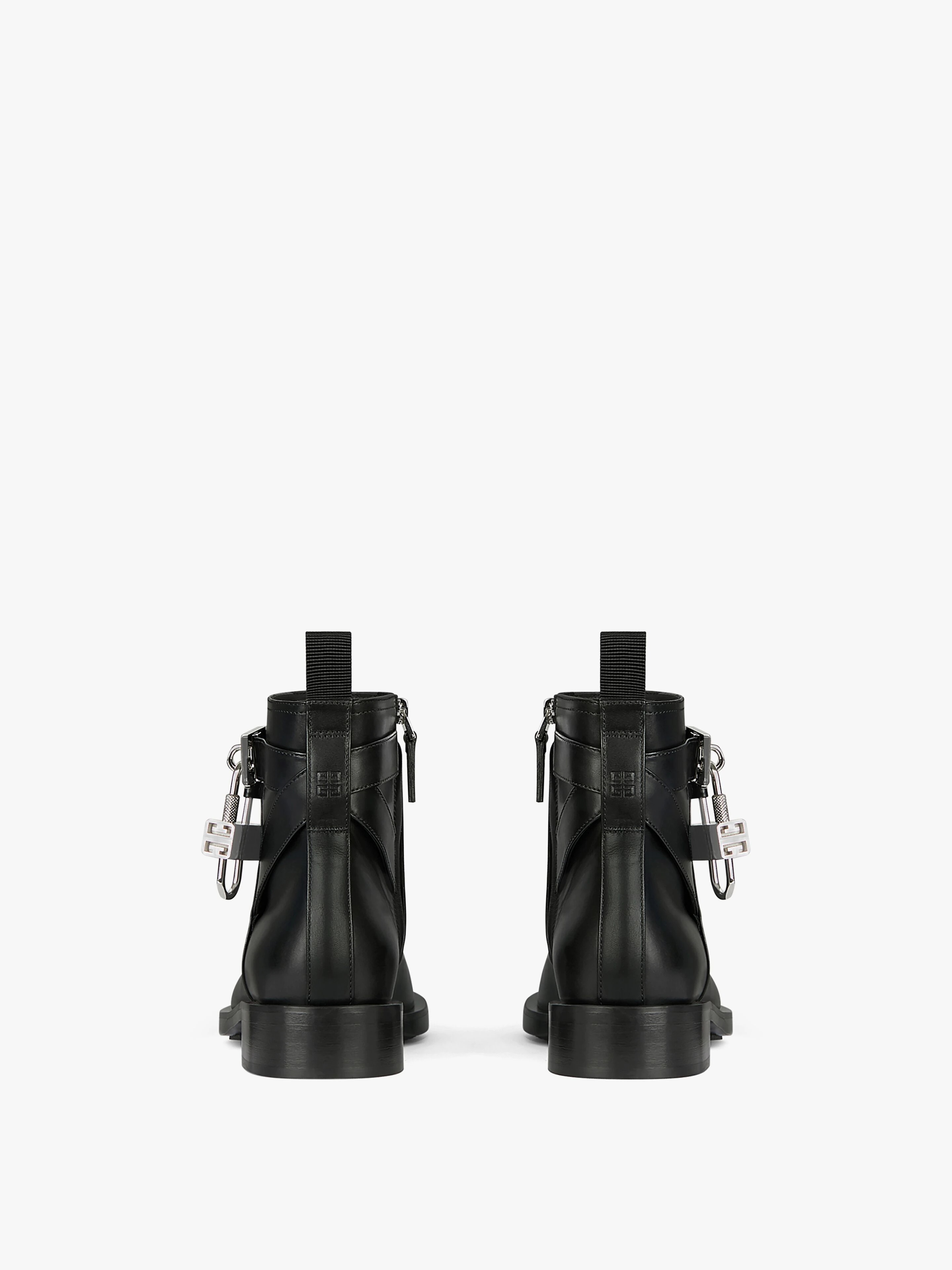 BOOTS IN LEATHER WITH PADLOCK - 4