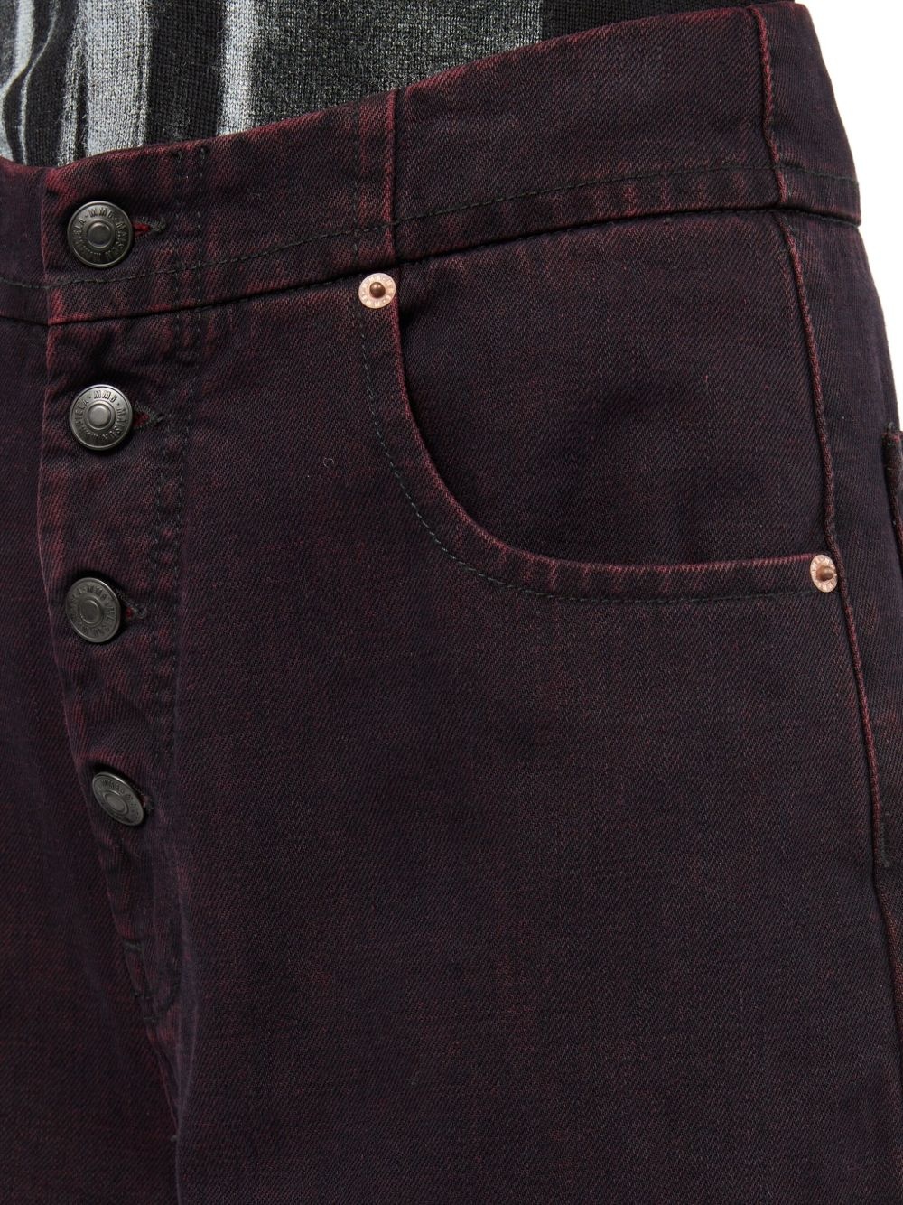 high-waisted button-fly jeans - 7