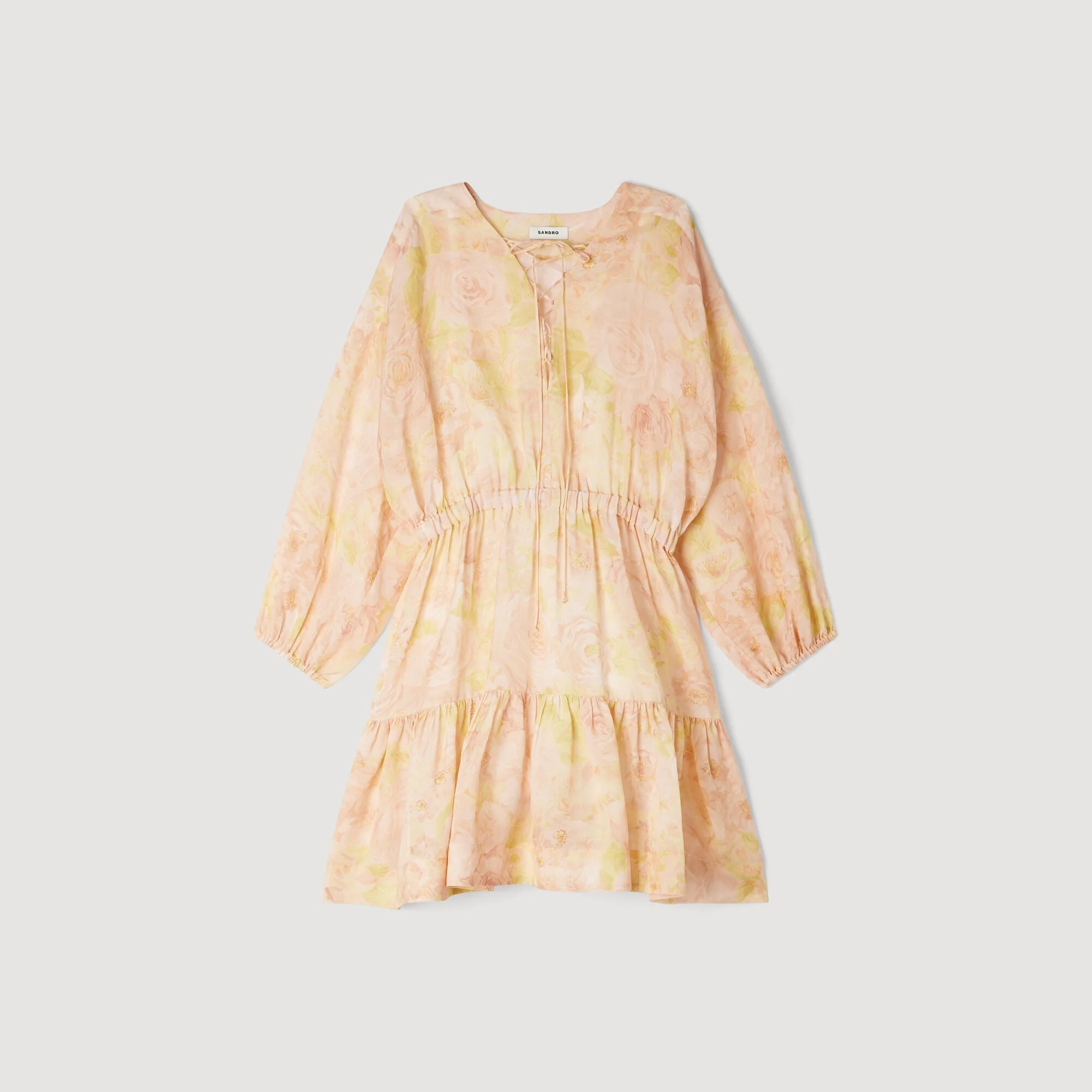 FLOWER PRINT MINI DRESS - 1
