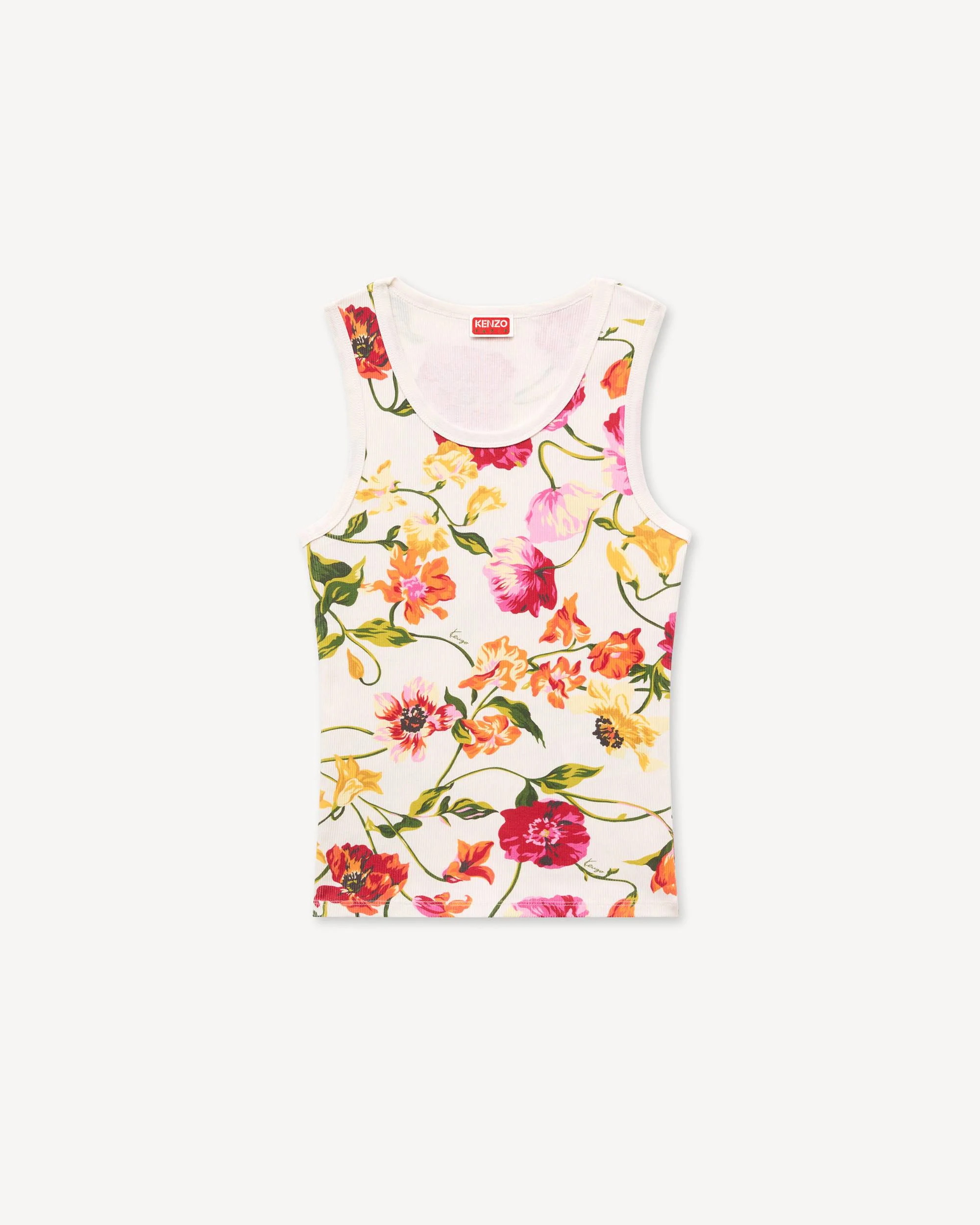 'KENZO Wildflower' skinny tank top in cotton - 1